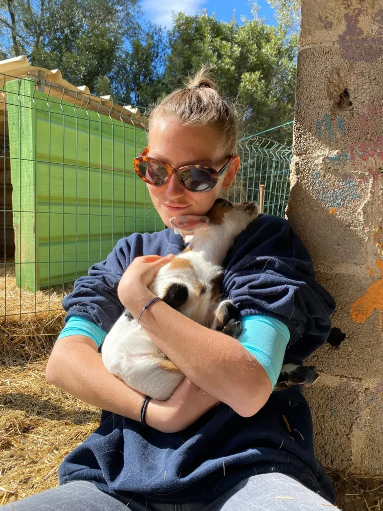 Séance d'ostéopathie animale avec Iris – chien en cours de manipulation